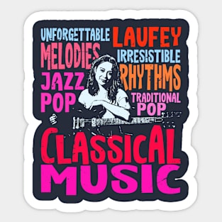 Old-fashioned elegance, current rhythm Sticker